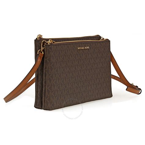 michael kors brown adele crossbody